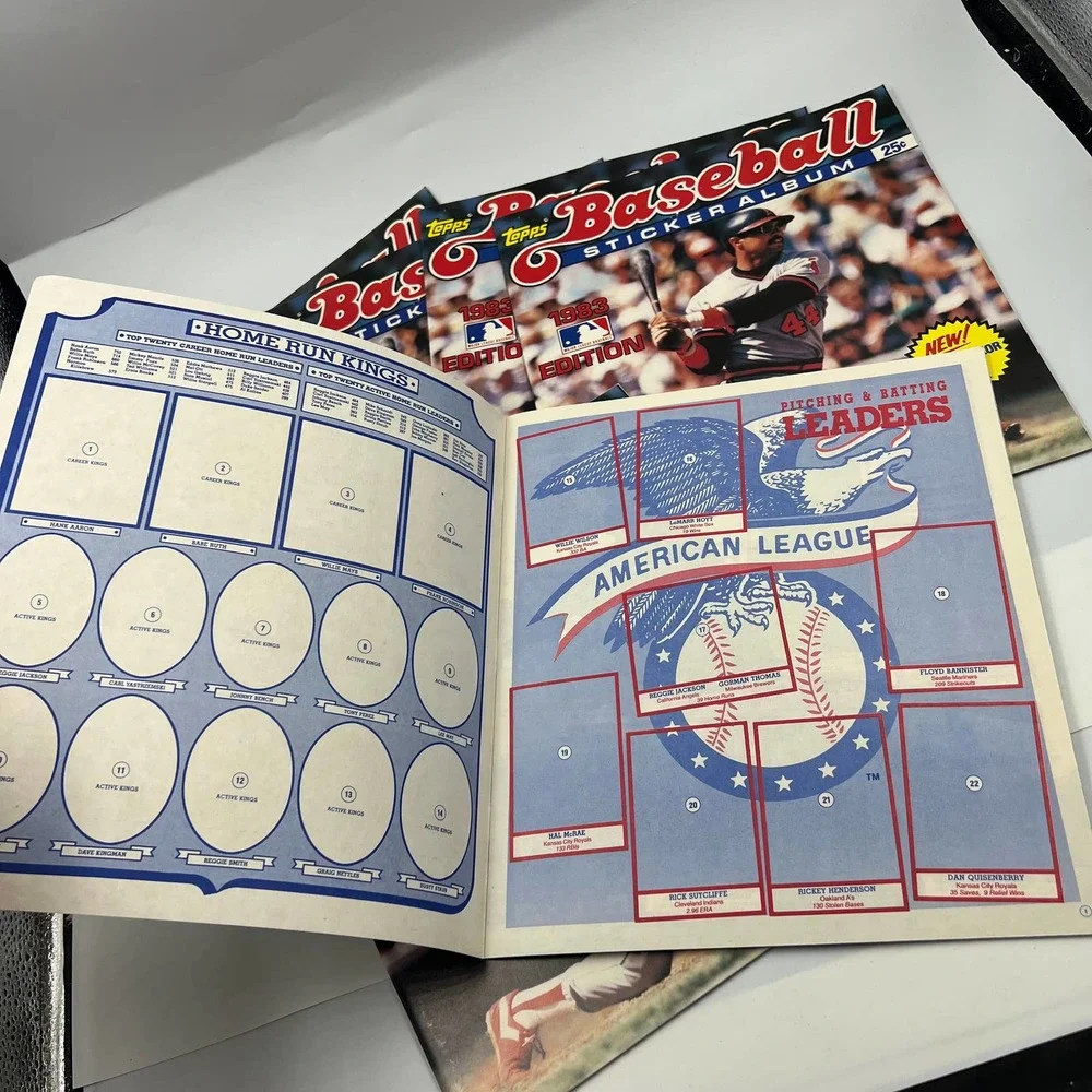 1983 Topps Baseball Sticker Album Lot 6 NEW‎ Major League Baseball